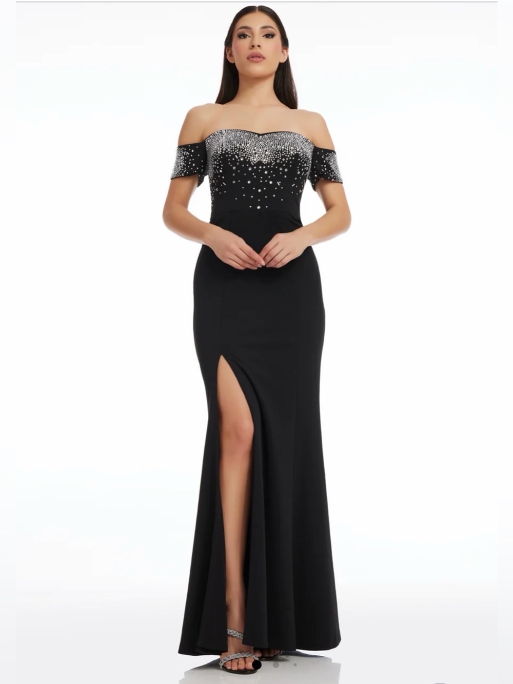 Dress The Population Logan Beaded Gown